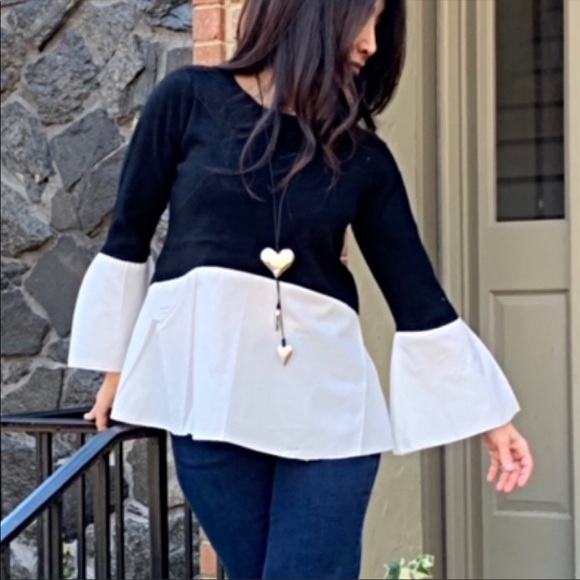 PARIS BLACK LEATHER CHAIN DROPPED HEART NECKLACE - Picture 5 of 7